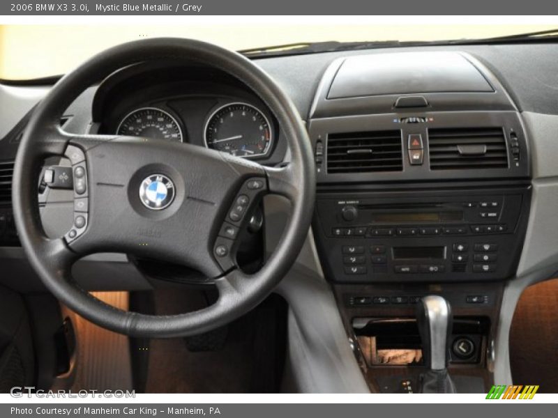 Mystic Blue Metallic / Grey 2006 BMW X3 3.0i