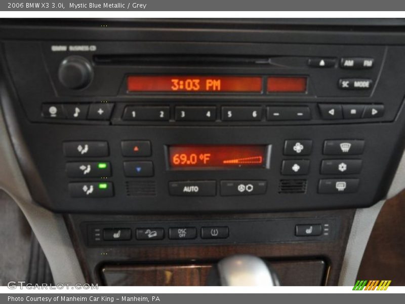 Mystic Blue Metallic / Grey 2006 BMW X3 3.0i