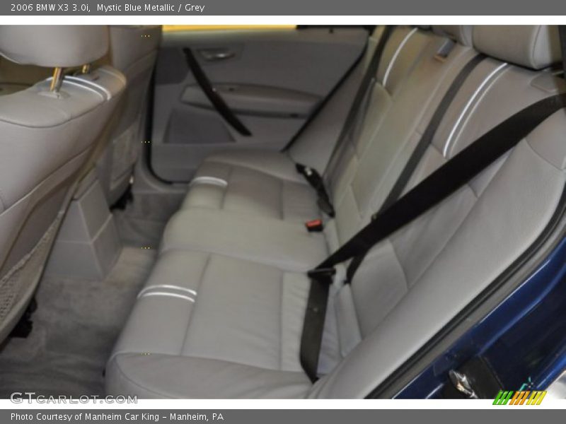 Mystic Blue Metallic / Grey 2006 BMW X3 3.0i