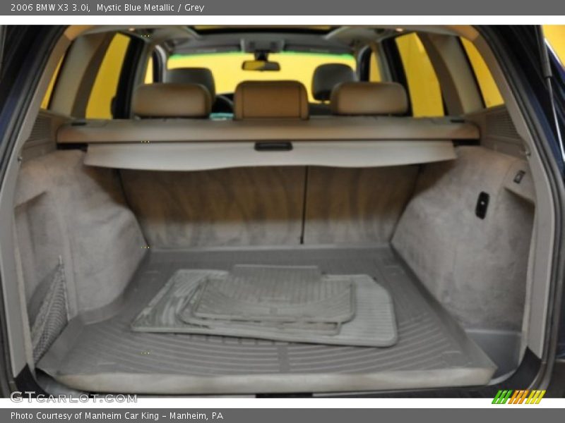 Mystic Blue Metallic / Grey 2006 BMW X3 3.0i