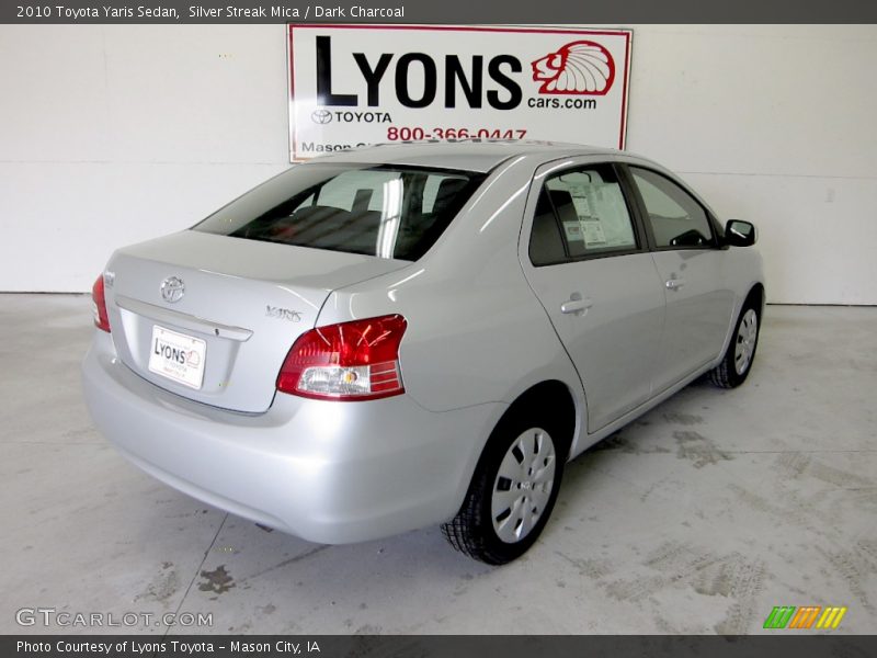 Silver Streak Mica / Dark Charcoal 2010 Toyota Yaris Sedan