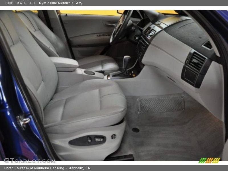 Mystic Blue Metallic / Grey 2006 BMW X3 3.0i