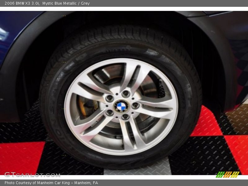 Mystic Blue Metallic / Grey 2006 BMW X3 3.0i