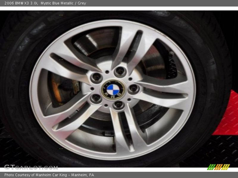 Mystic Blue Metallic / Grey 2006 BMW X3 3.0i