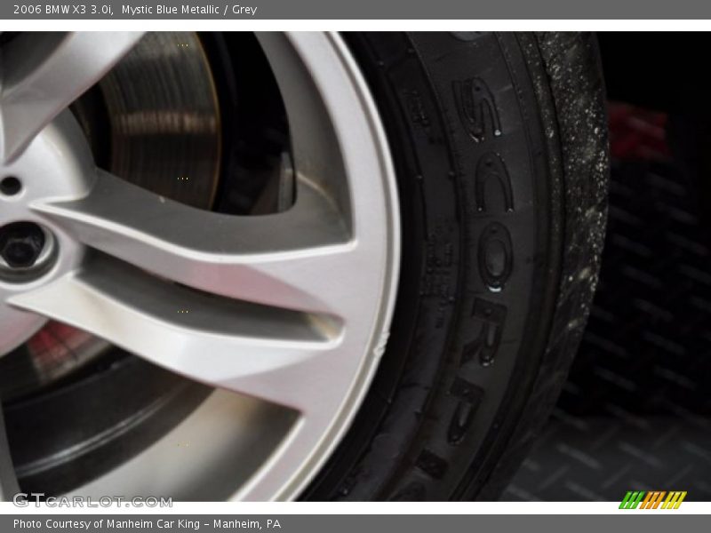 Mystic Blue Metallic / Grey 2006 BMW X3 3.0i