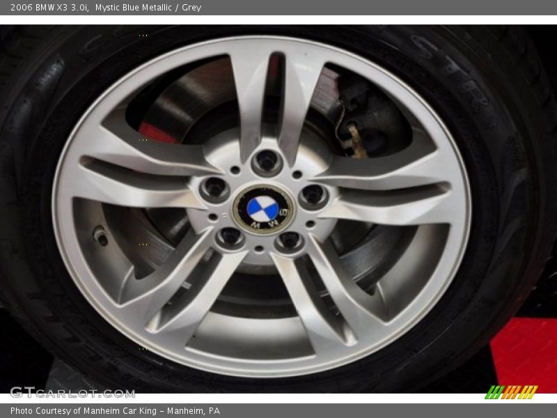 Mystic Blue Metallic / Grey 2006 BMW X3 3.0i