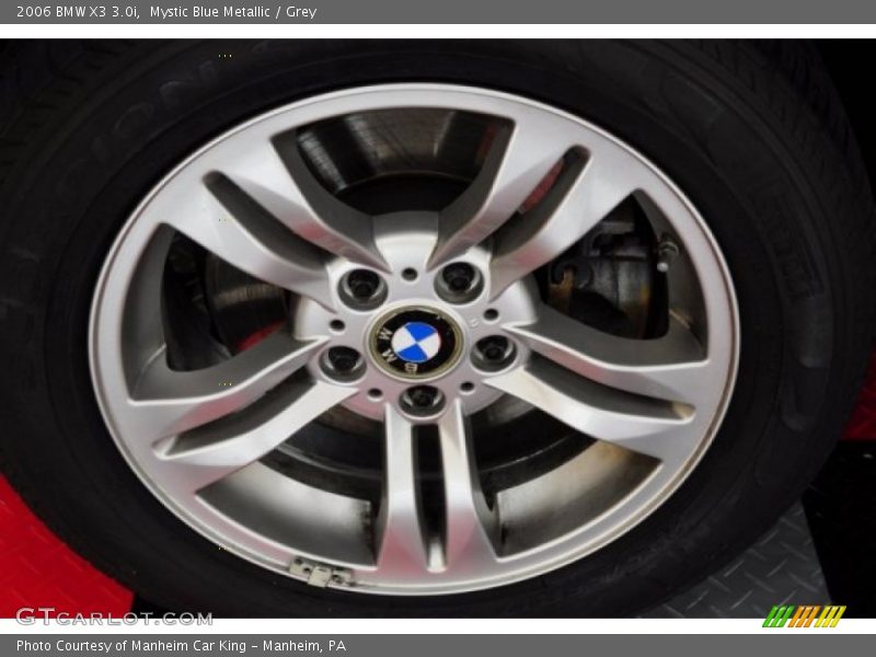 Mystic Blue Metallic / Grey 2006 BMW X3 3.0i
