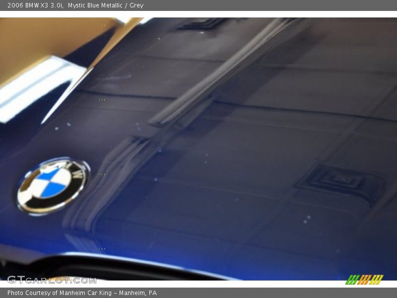 Mystic Blue Metallic / Grey 2006 BMW X3 3.0i