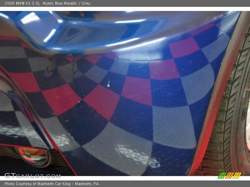 Mystic Blue Metallic / Grey 2006 BMW X3 3.0i