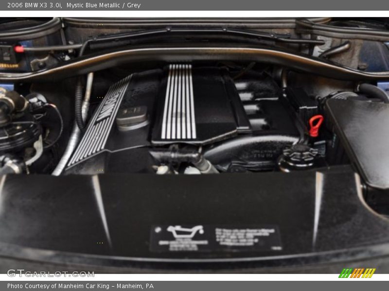 Mystic Blue Metallic / Grey 2006 BMW X3 3.0i