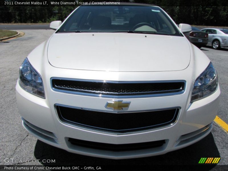 White Diamond Tricoat / Cocoa/Cashmere 2011 Chevrolet Malibu LT