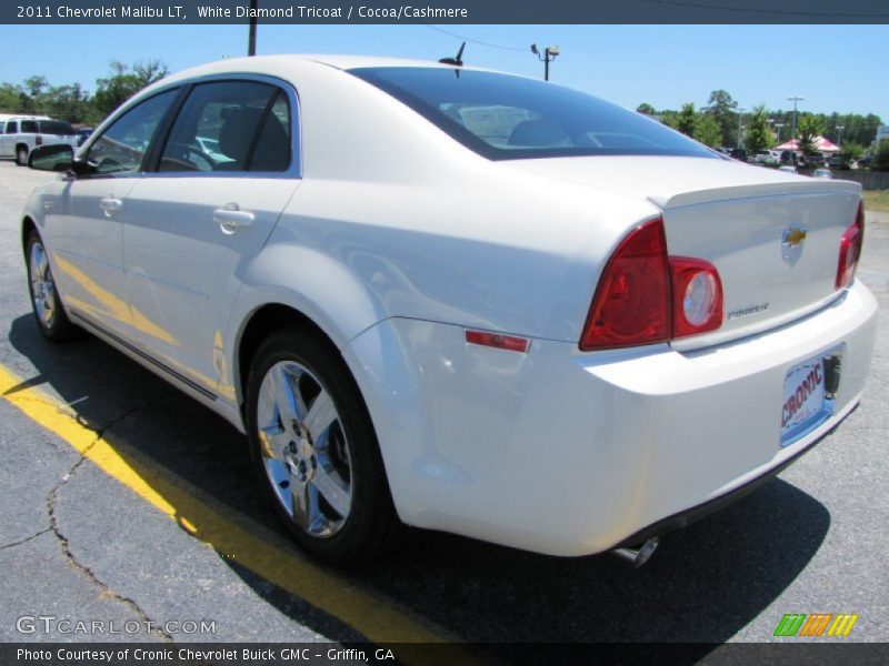 White Diamond Tricoat / Cocoa/Cashmere 2011 Chevrolet Malibu LT