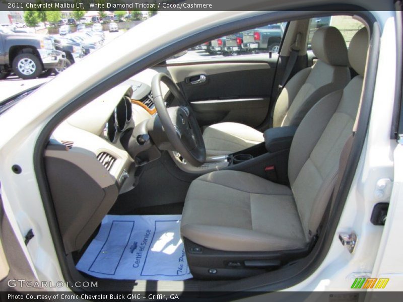 White Diamond Tricoat / Cocoa/Cashmere 2011 Chevrolet Malibu LT