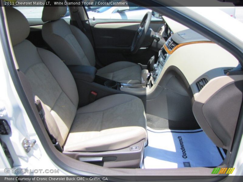 White Diamond Tricoat / Cocoa/Cashmere 2011 Chevrolet Malibu LT