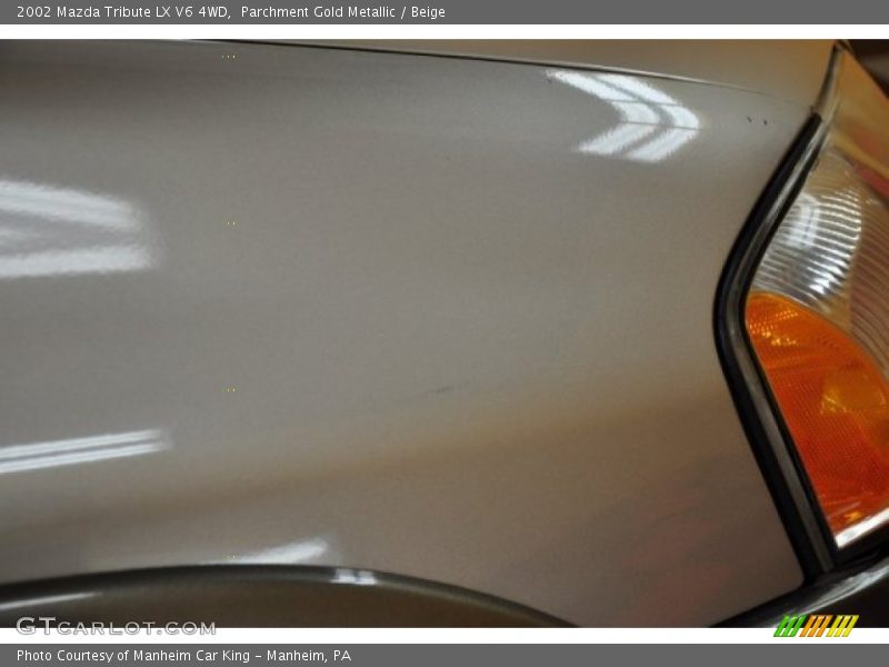 Parchment Gold Metallic / Beige 2002 Mazda Tribute LX V6 4WD