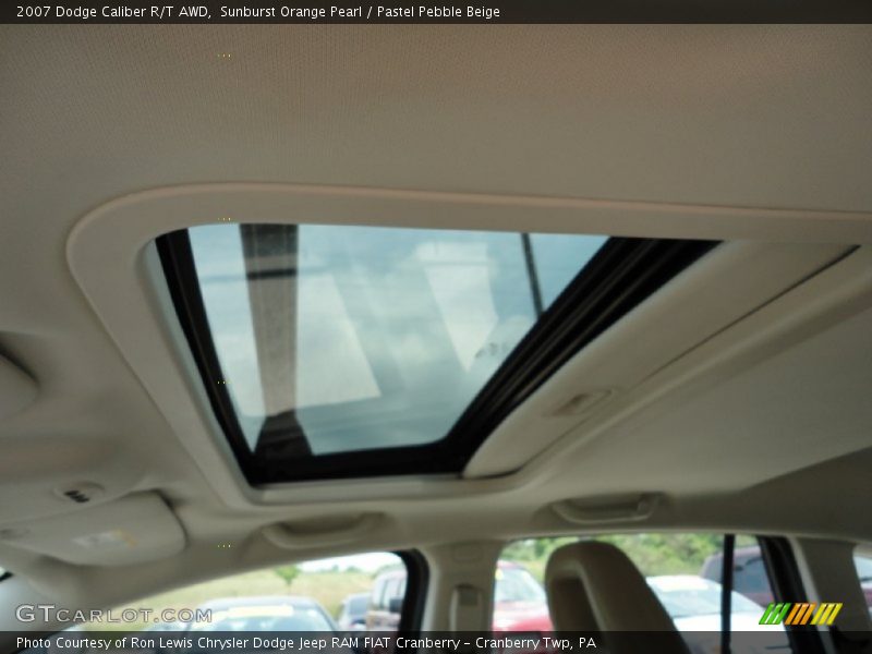 Sunburst Orange Pearl / Pastel Pebble Beige 2007 Dodge Caliber R/T AWD