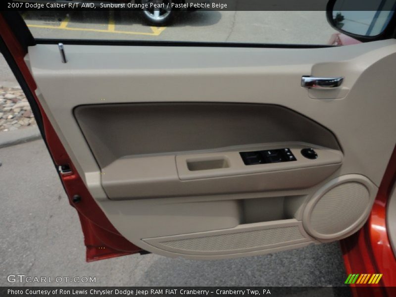 Sunburst Orange Pearl / Pastel Pebble Beige 2007 Dodge Caliber R/T AWD