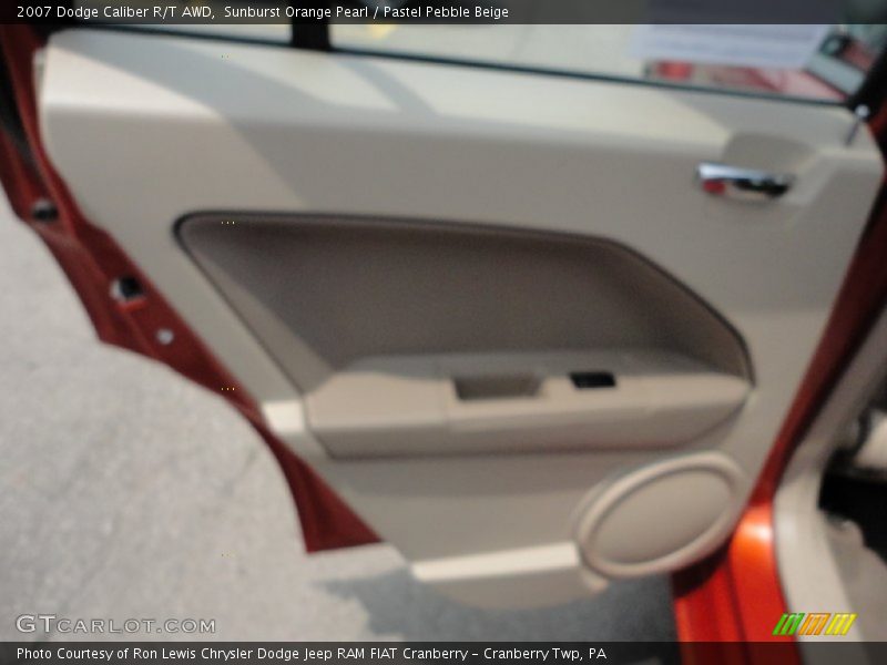 Sunburst Orange Pearl / Pastel Pebble Beige 2007 Dodge Caliber R/T AWD