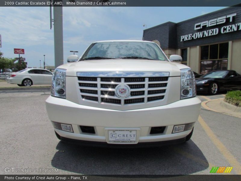 White Diamond / Cocoa/Cashmere 2009 Cadillac Escalade ESV AWD