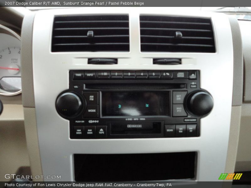 Sunburst Orange Pearl / Pastel Pebble Beige 2007 Dodge Caliber R/T AWD