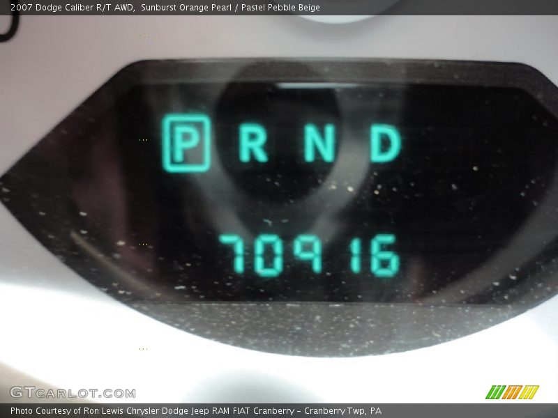 Sunburst Orange Pearl / Pastel Pebble Beige 2007 Dodge Caliber R/T AWD