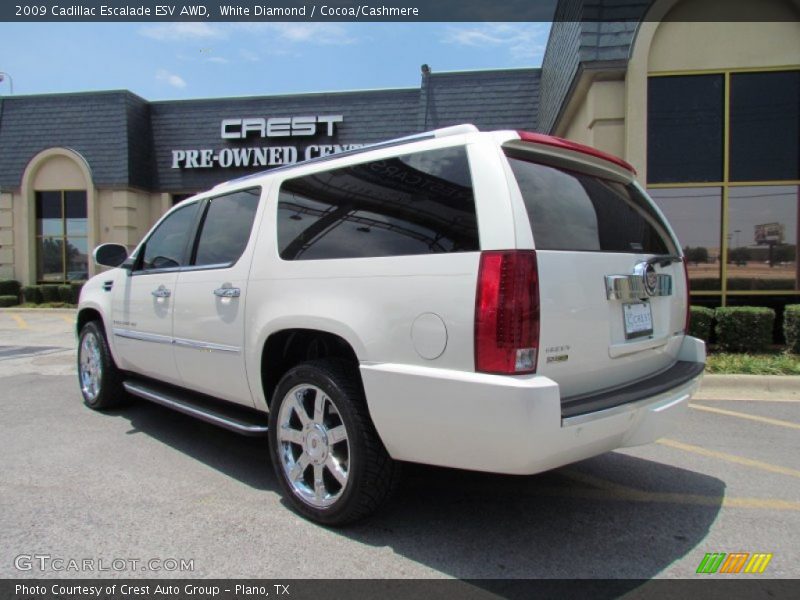White Diamond / Cocoa/Cashmere 2009 Cadillac Escalade ESV AWD