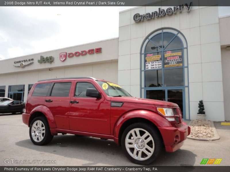 Inferno Red Crystal Pearl / Dark Slate Gray 2008 Dodge Nitro R/T 4x4