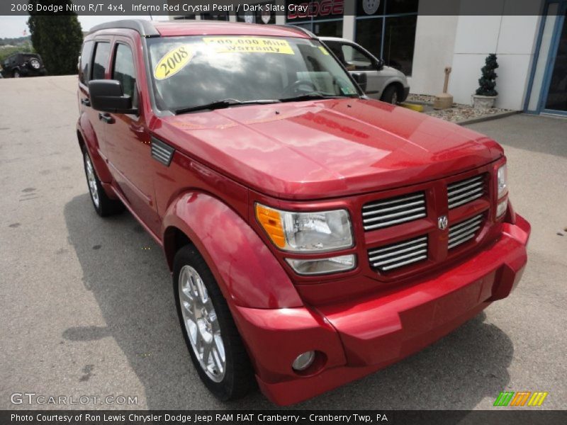 Inferno Red Crystal Pearl / Dark Slate Gray 2008 Dodge Nitro R/T 4x4