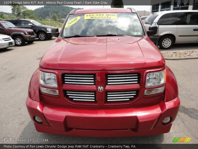 Inferno Red Crystal Pearl / Dark Slate Gray 2008 Dodge Nitro R/T 4x4