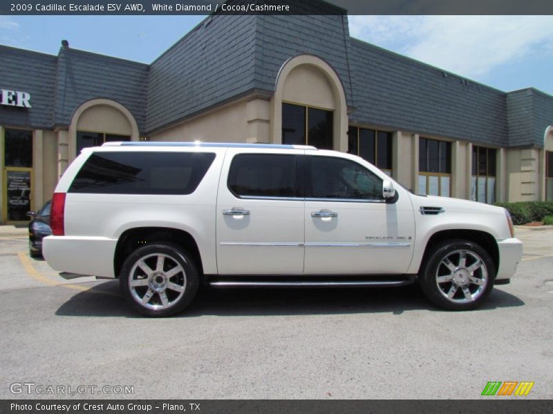 White Diamond / Cocoa/Cashmere 2009 Cadillac Escalade ESV AWD