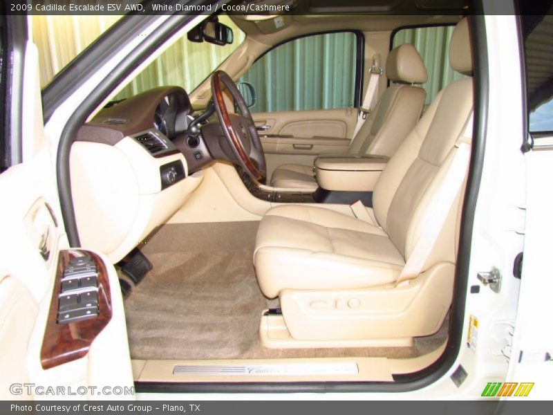 White Diamond / Cocoa/Cashmere 2009 Cadillac Escalade ESV AWD
