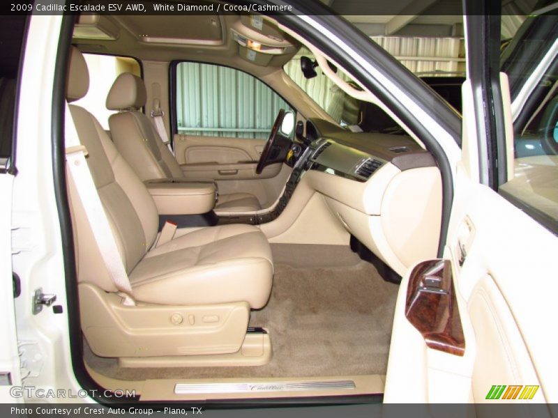White Diamond / Cocoa/Cashmere 2009 Cadillac Escalade ESV AWD