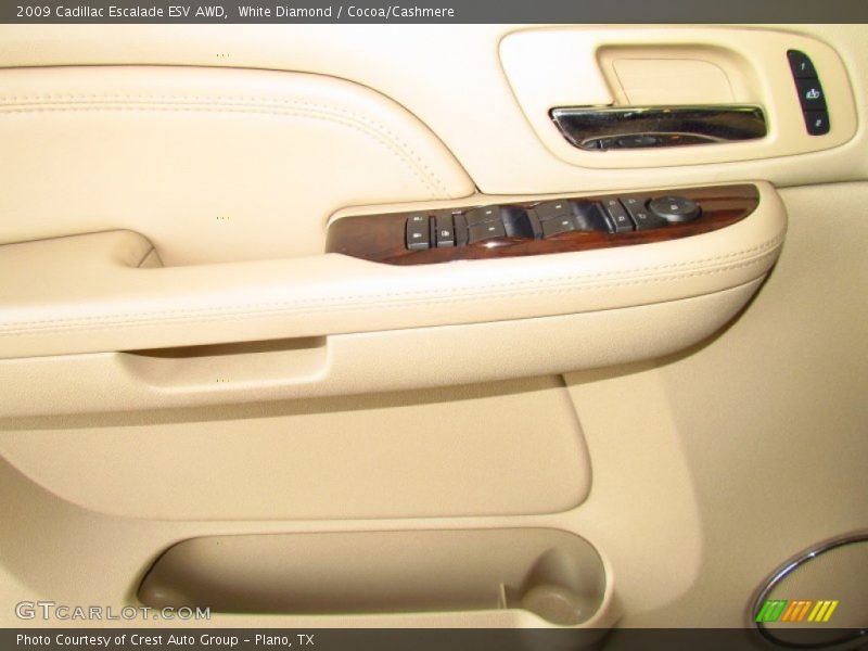 White Diamond / Cocoa/Cashmere 2009 Cadillac Escalade ESV AWD