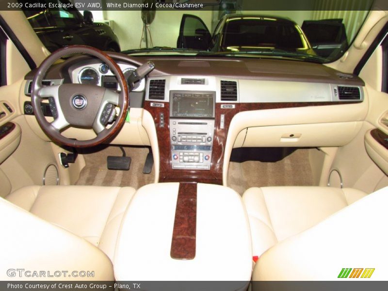 White Diamond / Cocoa/Cashmere 2009 Cadillac Escalade ESV AWD