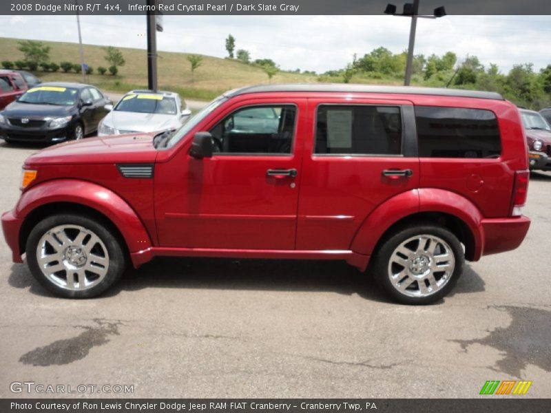 Inferno Red Crystal Pearl / Dark Slate Gray 2008 Dodge Nitro R/T 4x4