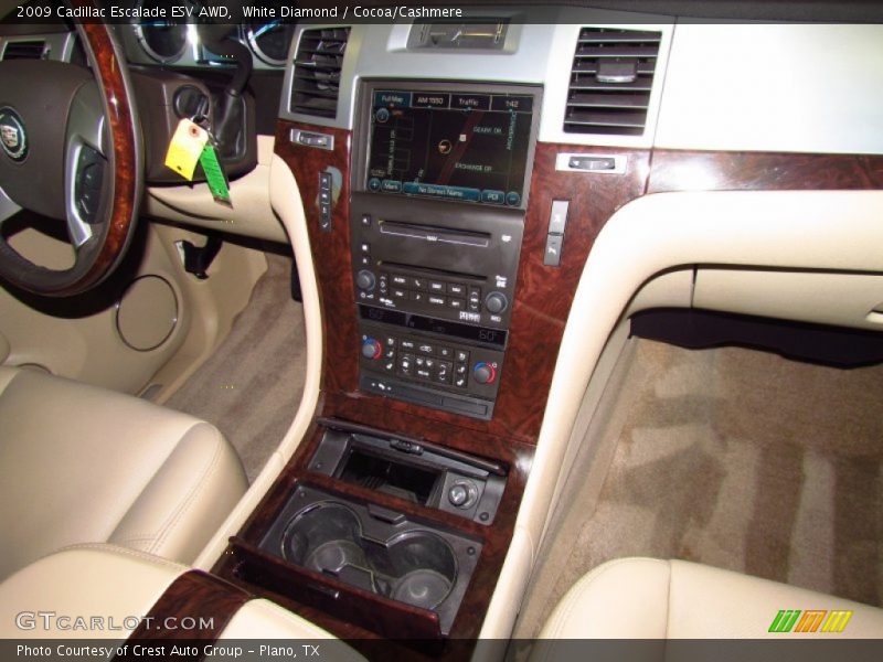 White Diamond / Cocoa/Cashmere 2009 Cadillac Escalade ESV AWD