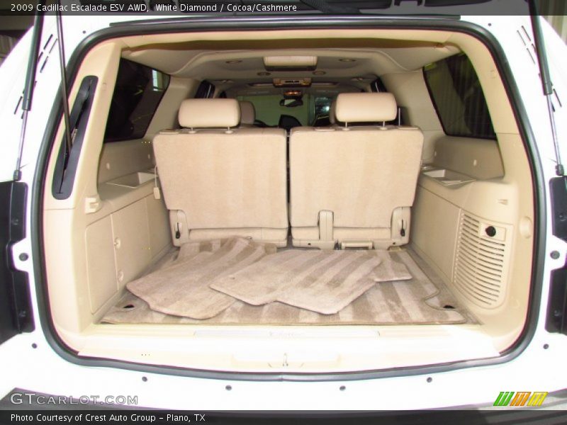 White Diamond / Cocoa/Cashmere 2009 Cadillac Escalade ESV AWD