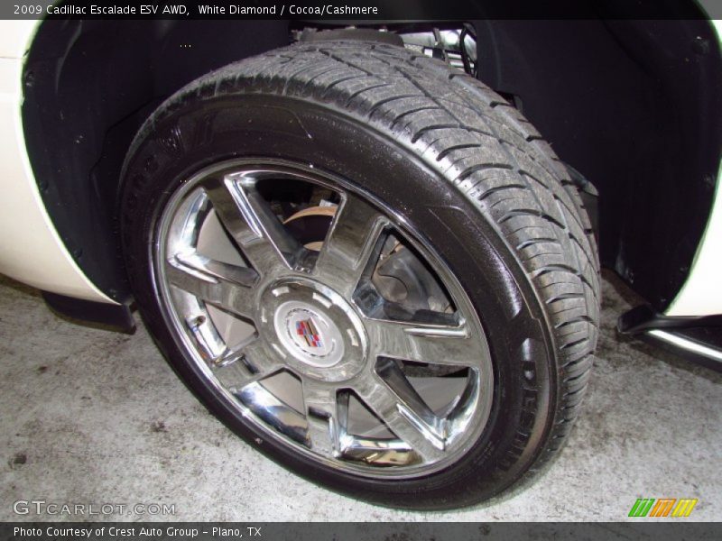 White Diamond / Cocoa/Cashmere 2009 Cadillac Escalade ESV AWD