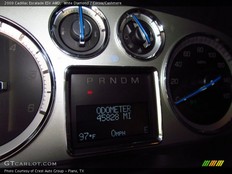 White Diamond / Cocoa/Cashmere 2009 Cadillac Escalade ESV AWD