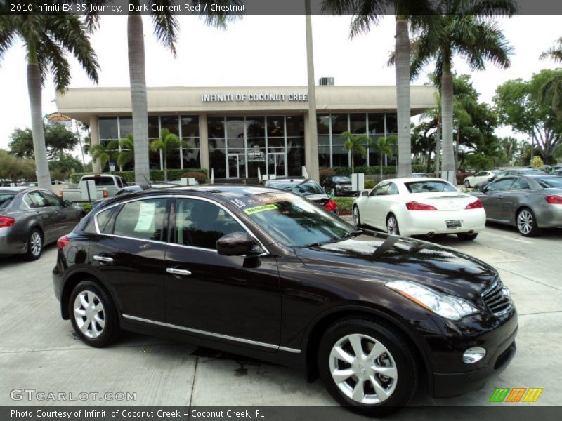 Dark Current Red / Chestnut 2010 Infiniti EX 35 Journey