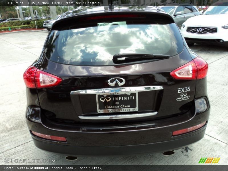 Dark Current Red / Chestnut 2010 Infiniti EX 35 Journey