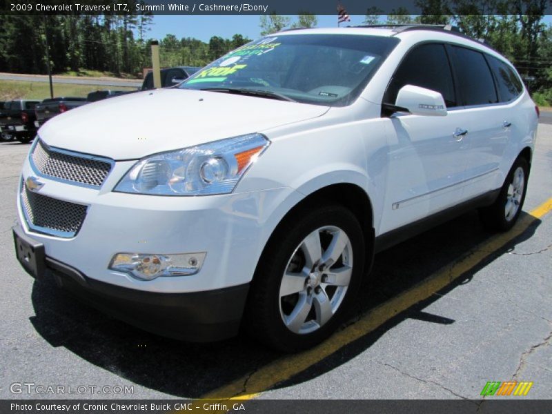 Summit White / Cashmere/Ebony 2009 Chevrolet Traverse LTZ