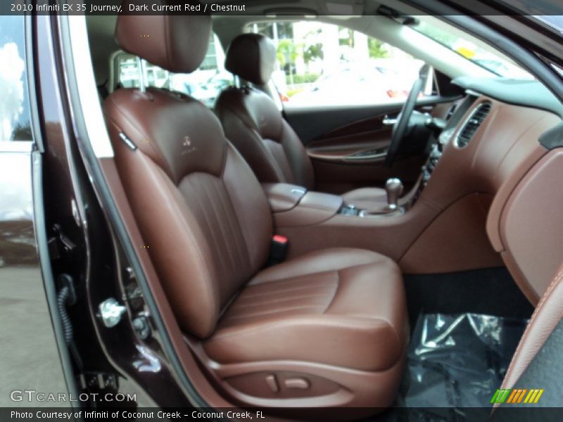 Dark Current Red / Chestnut 2010 Infiniti EX 35 Journey
