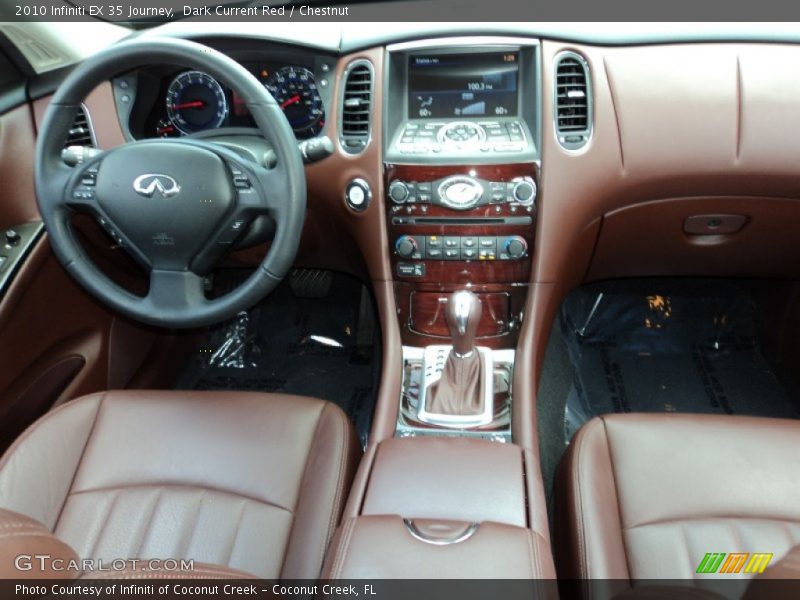 Dark Current Red / Chestnut 2010 Infiniti EX 35 Journey