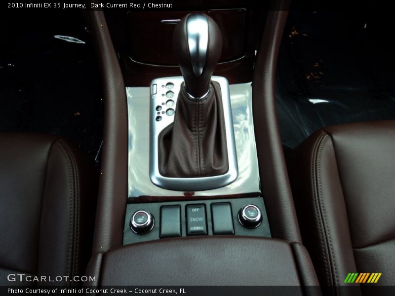 Dark Current Red / Chestnut 2010 Infiniti EX 35 Journey