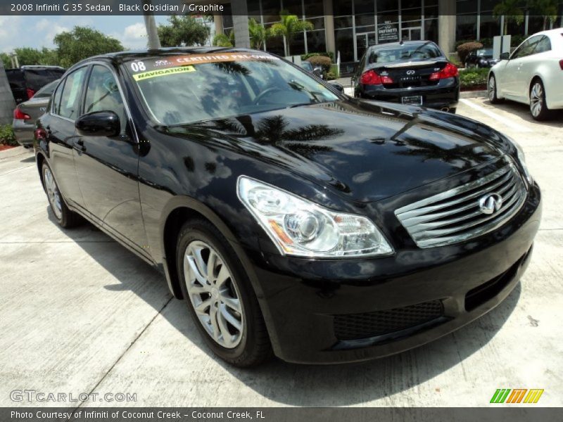 Black Obsidian / Graphite 2008 Infiniti G 35 Sedan