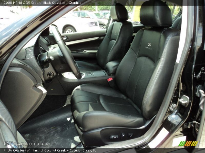 Black Obsidian / Graphite 2008 Infiniti G 35 Sedan