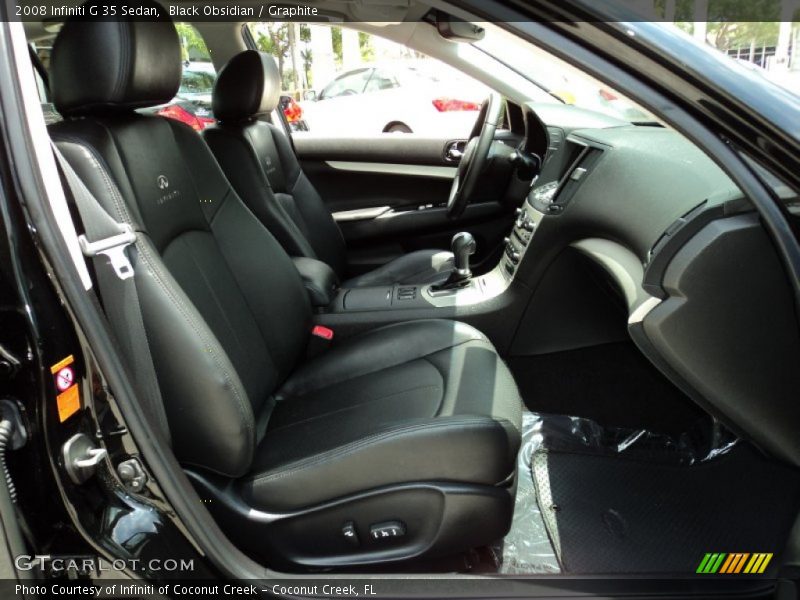 Black Obsidian / Graphite 2008 Infiniti G 35 Sedan