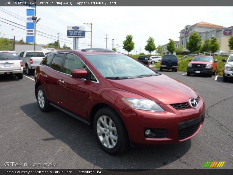 Copper Red Mica / Sand 2008 Mazda CX-7 Grand Touring AWD