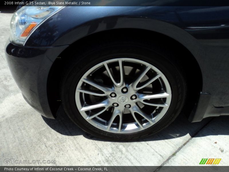 Blue Slate Metallic / Stone 2008 Infiniti G 35 Sedan